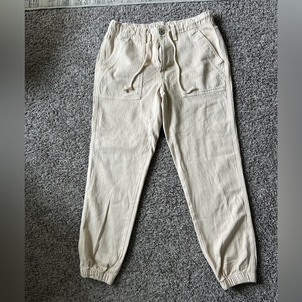 American Eagle Outfitters Beige Jogger Pants
